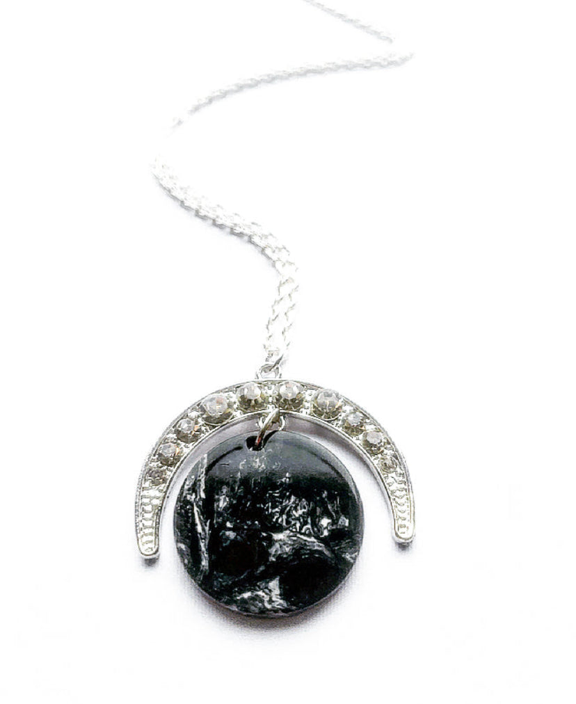 Moonlight Statement Silver Necklace - High Maintenance Jewellery