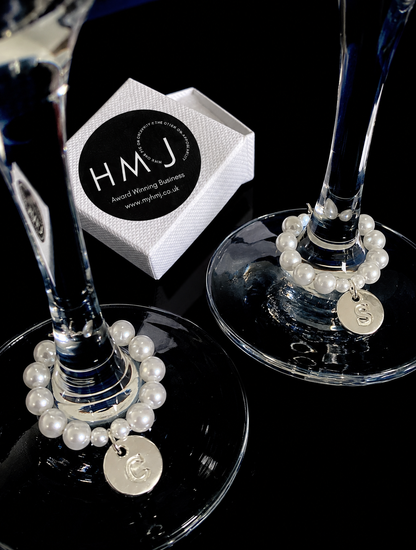 Personalised Duo Drinking Glass Charms Set - High Maintenance Jewellery