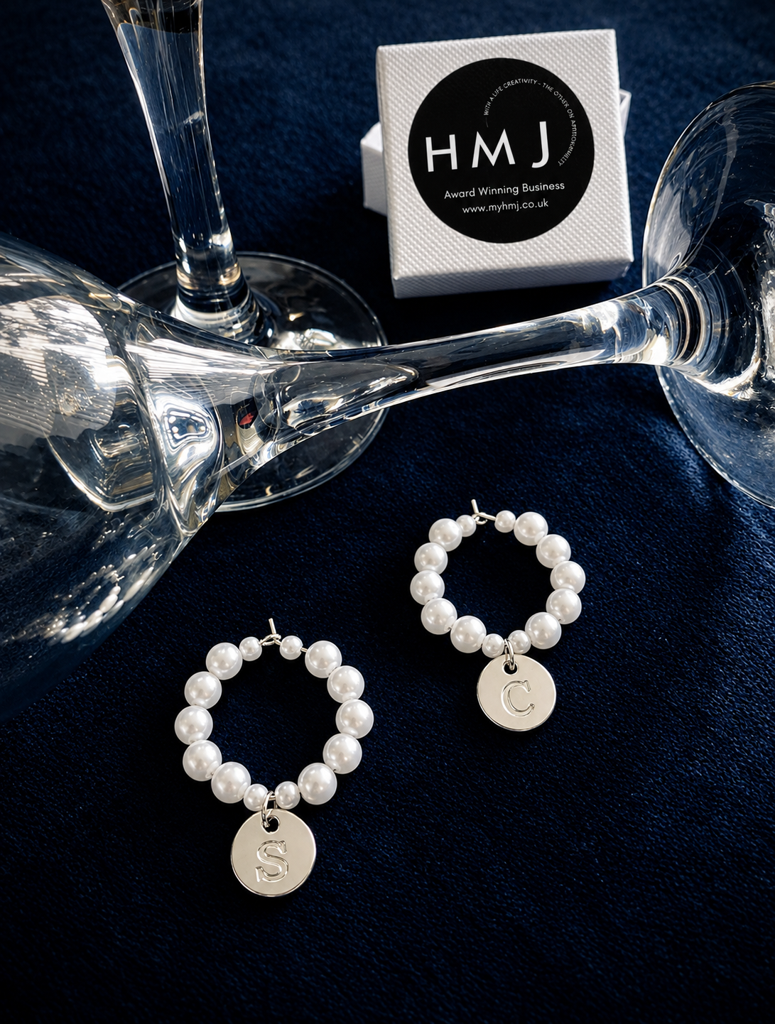 Personalised Duo Drinking Glass Charms Set - High Maintenance Jewellery