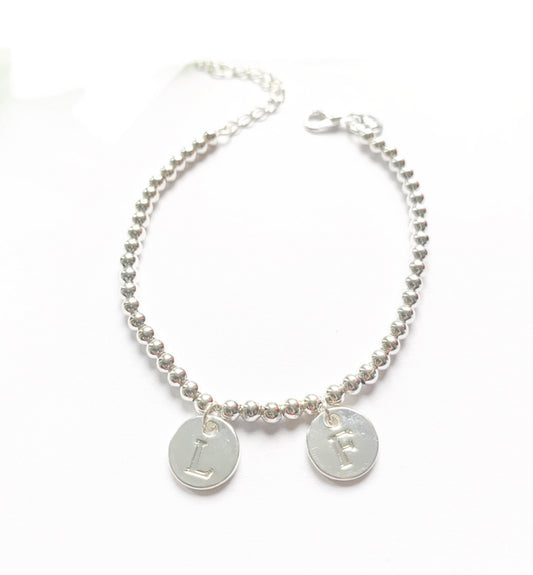 Sterling Silver Beaded Stacking Style Bracelet - High Maintenance Jewellery